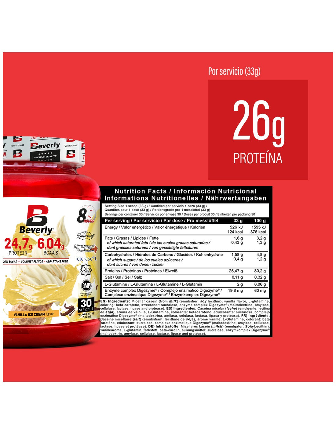 CASEINE VANILLE 1KG