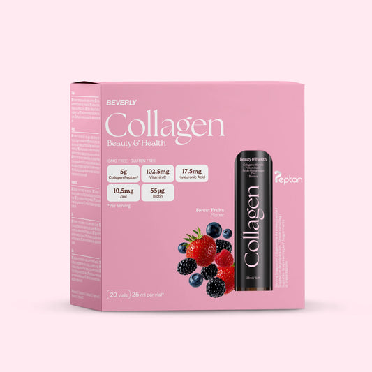 Collagène FOR HER  + Biotine, vitamine C et acide hyaluronique - Fruits des bois - 20 ampoules