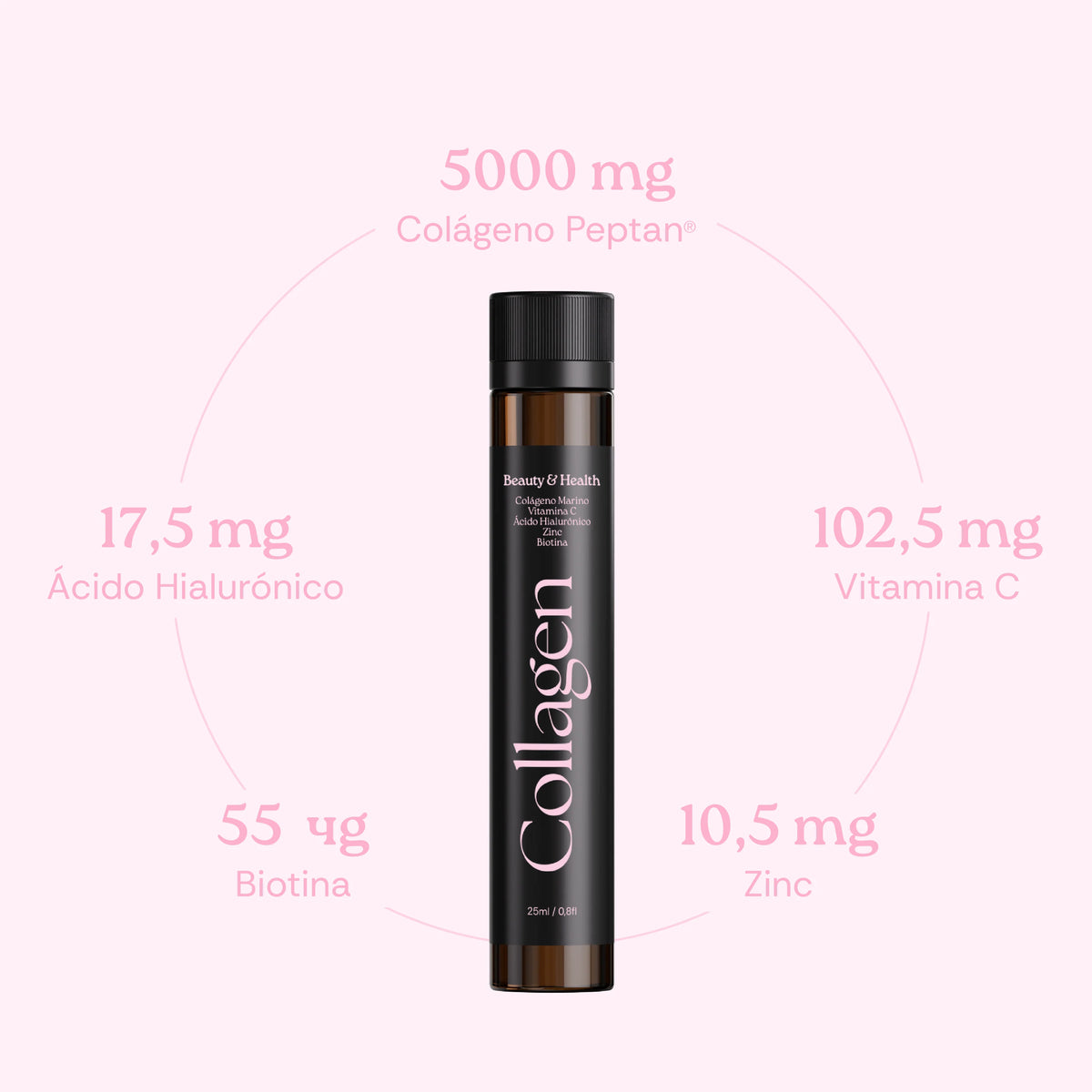Collagène FOR HER  + Biotine, vitamine C et acide hyaluronique - Fruits des bois - 20 ampoules