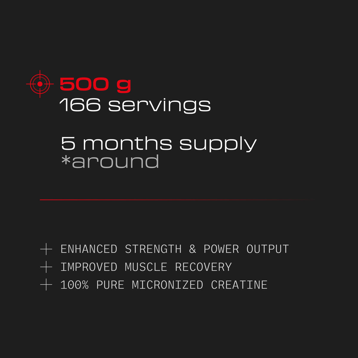 CREATINE MONOHYDRATE 500G