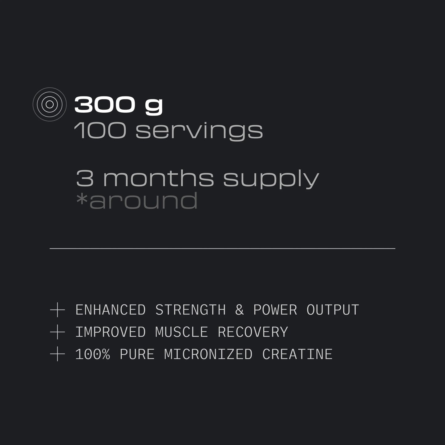 Créatine monohydrate Creapure - 300 g - Cerise