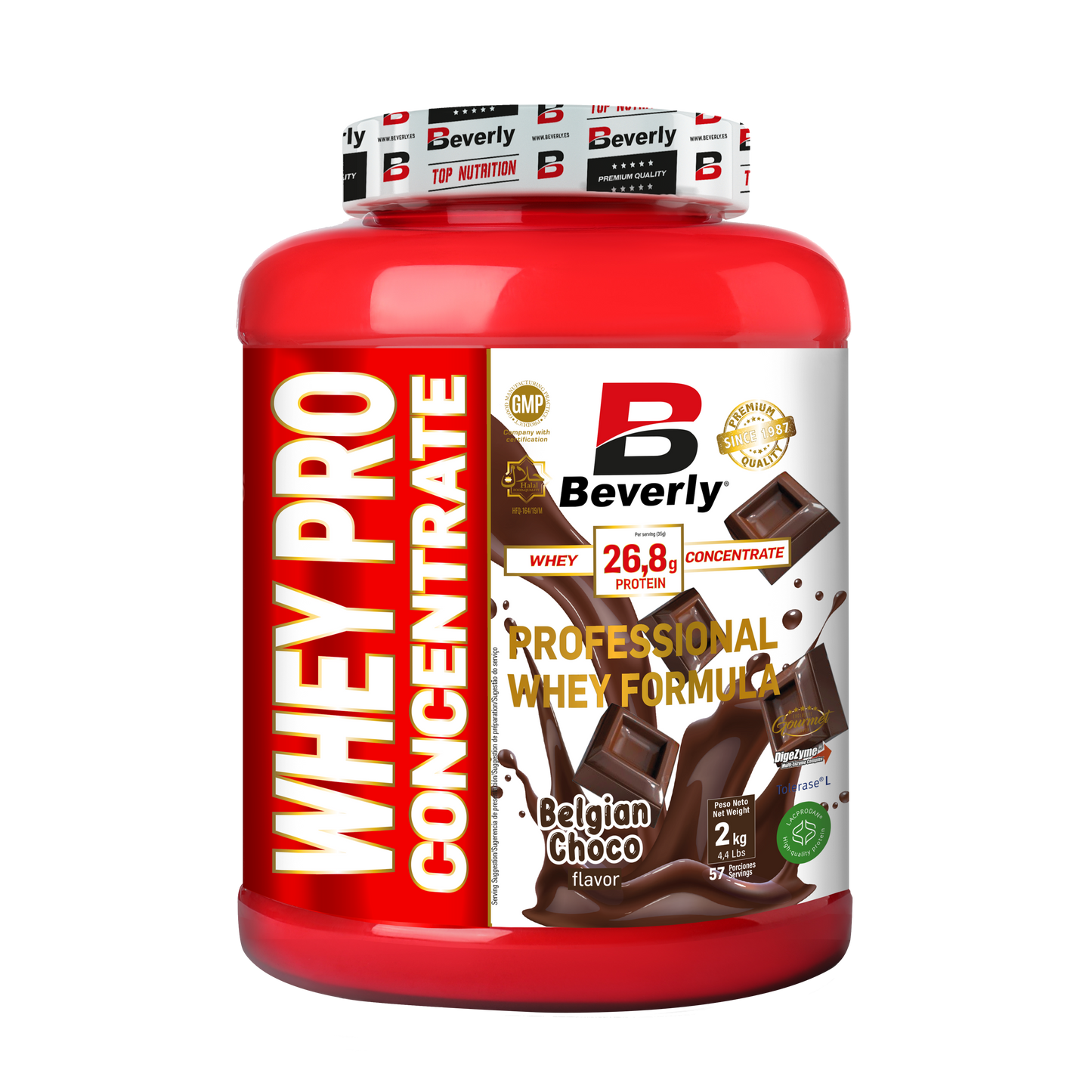 WHEY PRO CONCENTRATE - 2 KG - BELGIAN CHOCO