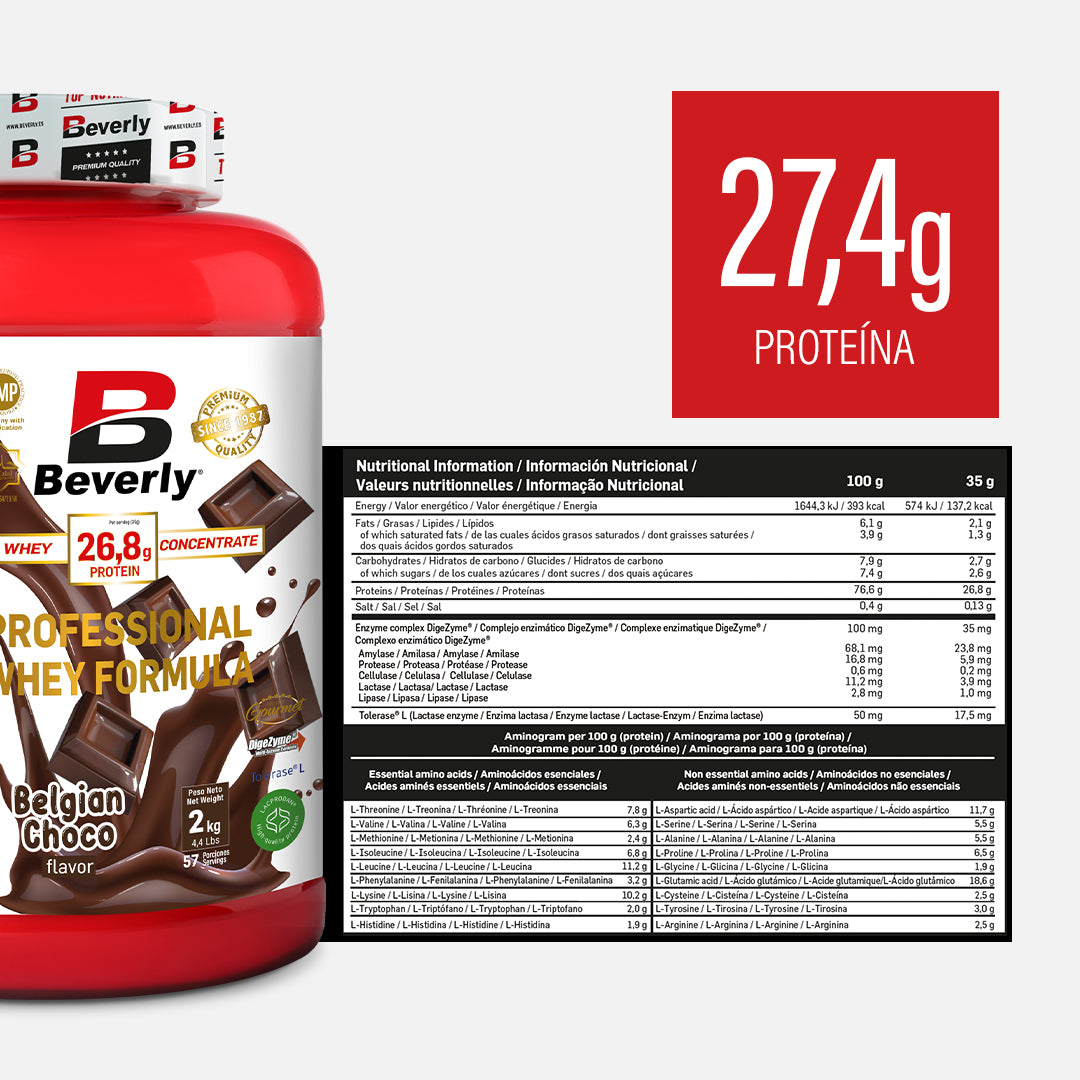 WHEY PRO CONCENTRATE - 2 KG - BELGIAN CHOCO