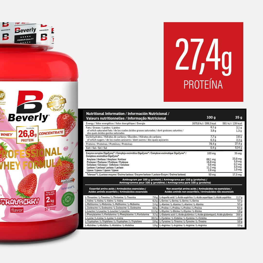 WHEY PRO CONCENTRATE - 2 KG - FRAISE