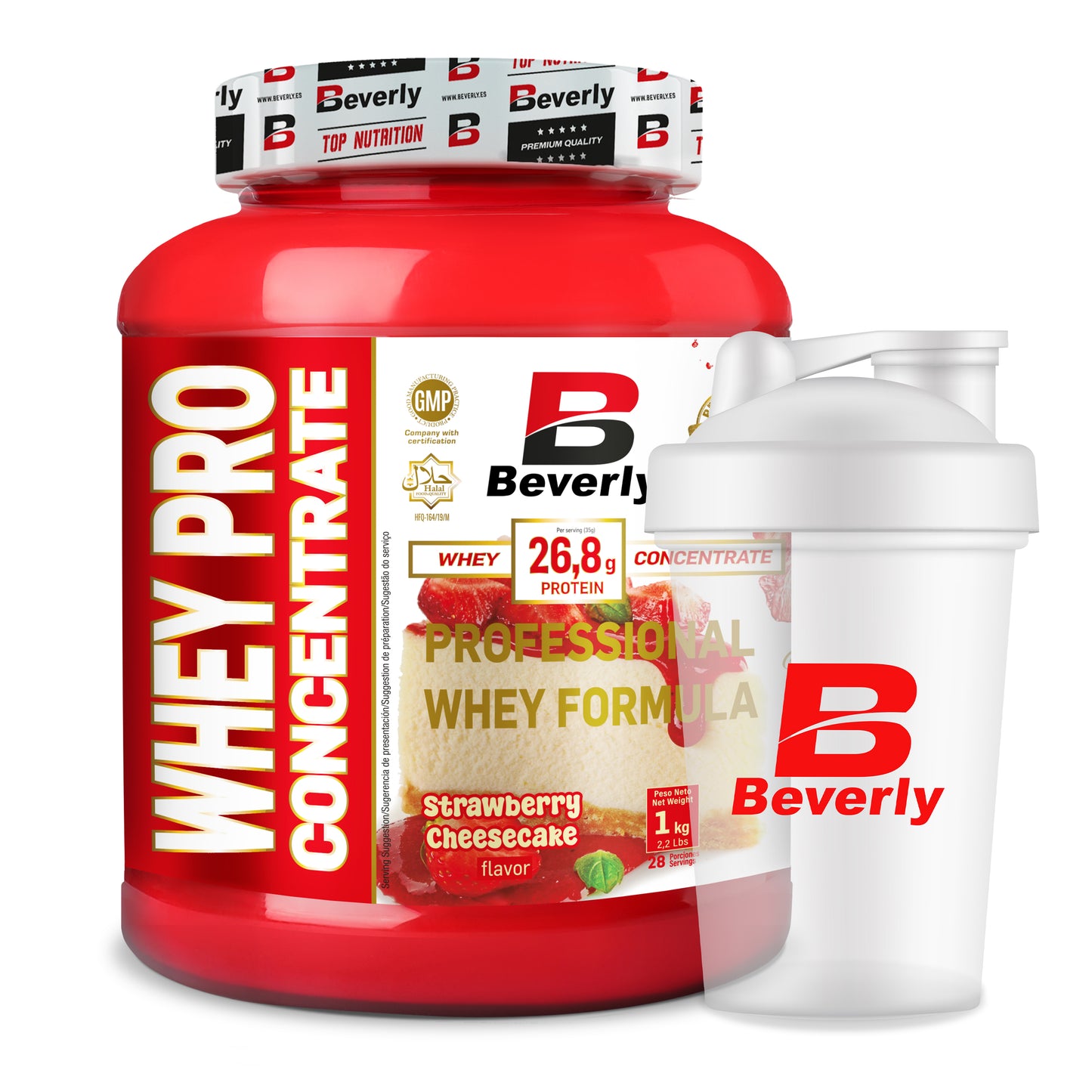 WHEY PRO CONCENTRATE - 1 KG - FRAISE